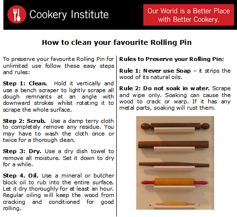 How to Clean your Rolling Pins